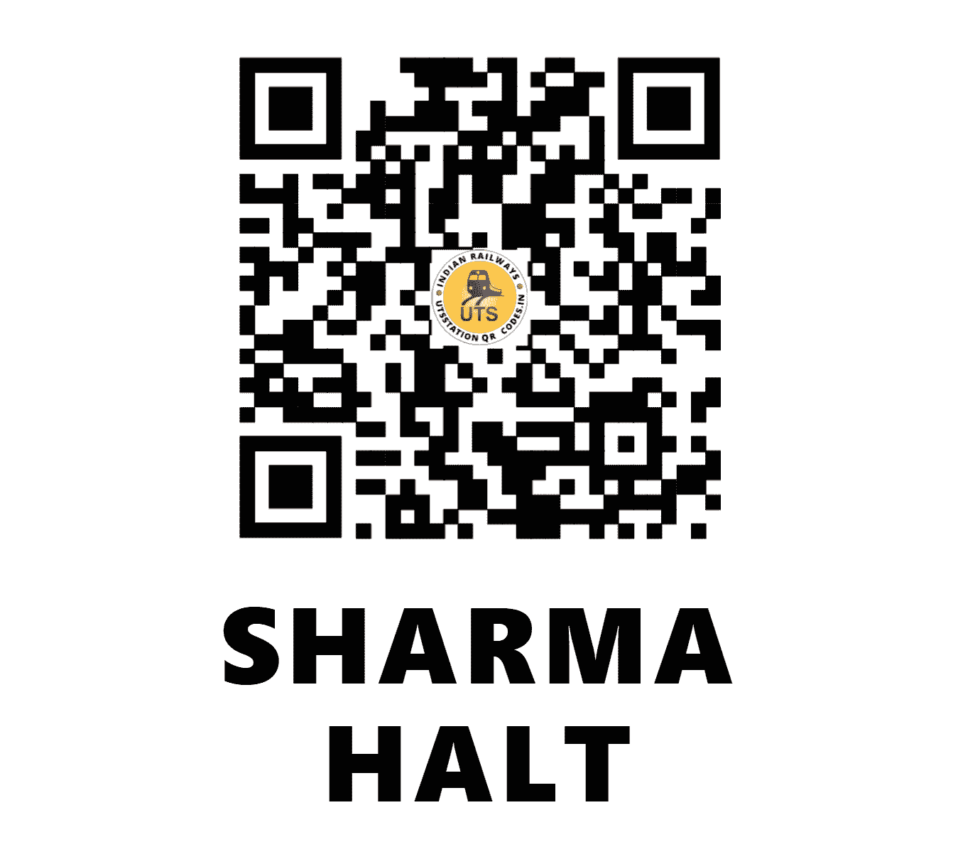 UTS QR Code for SHARMA HALT - SHRM (NR - UTTAR PRADESH)
